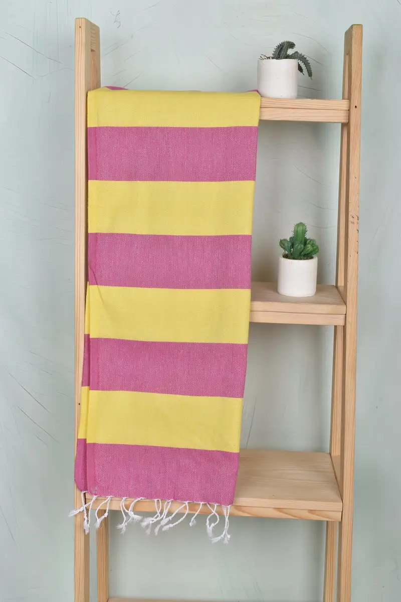 Monogrammed Hand Towel, Custom Hand Towel, Kitchen Towel, Christmas Favors, 40x20 Cotton Striped Towel, Best Friend Wedding Gift, Handmade Gift - 8