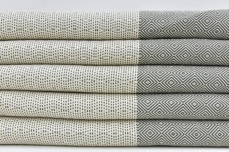 Woven Throw Blanket, Monogram Blanket, Throw Blanket for Bed, 104x80 Cotton Diamond Towel, Bridesmaid Gifts, Bachelorette Party Items - 5