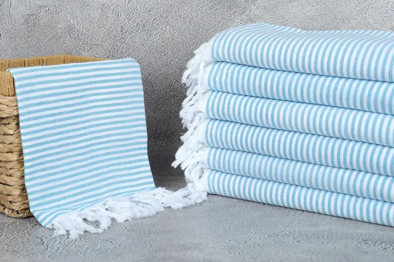 68x36 Cotton Striped Towel, Absorbent Turkish towel, Valentines Day Gift Idea, Bachelorette Party Gifts Bridesmaids, Monogrammed Beach Towel - 3