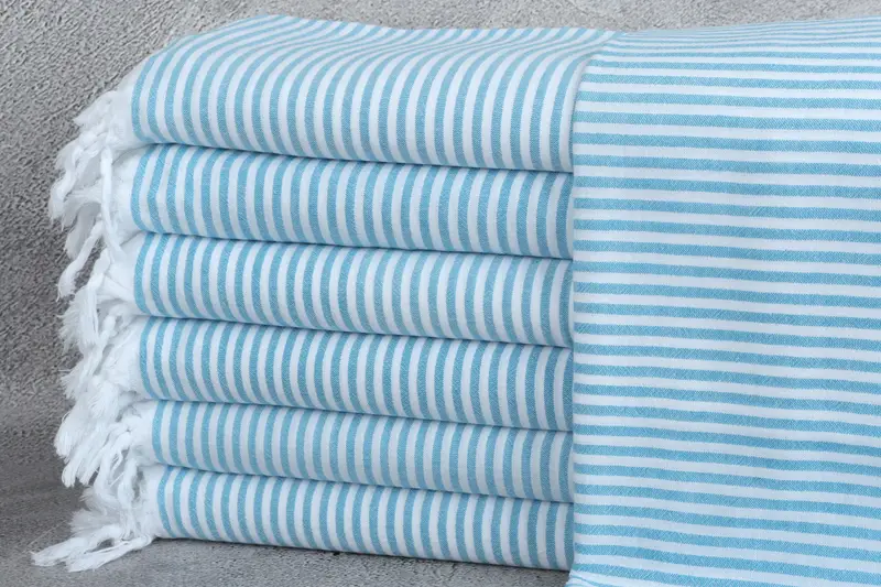 68x36 Cotton Striped Towel, Absorbent Turkish towel, Valentines Day Gift Idea, Bachelorette Party Gifts Bridesmaids, Monogrammed Beach Towel - 1