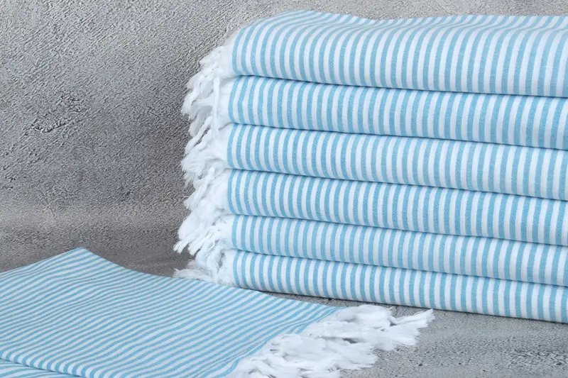 68x36 Cotton Striped Towel, Absorbent Turkish towel, Valentines Day Gift Idea, Bachelorette Party Gifts Bridesmaids, Monogrammed Beach Towel - 2