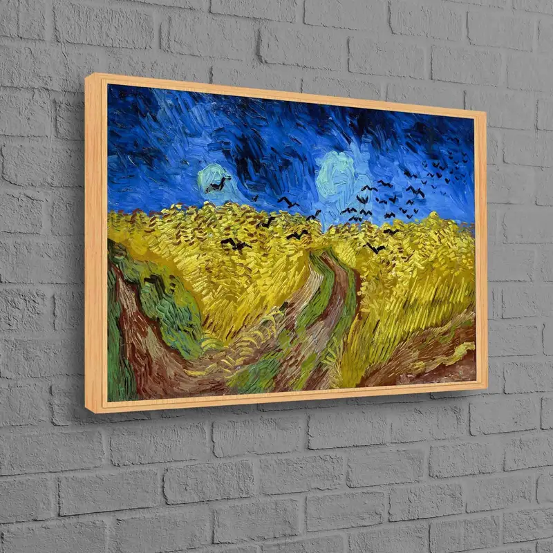 Lienzo impreso de paisaje natural de Vincent Van Gogh - Serenidad de campo