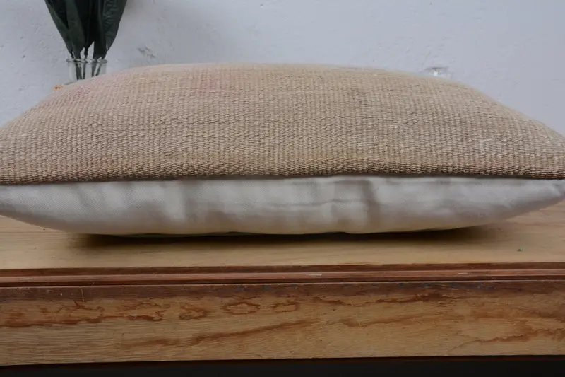 12x20 Brown Cushion Case, Pillow for Couch, Cushion, Handmade Kilim Cushion, Vintage Kilim Pillow, Christmas Cushion Cover - 5