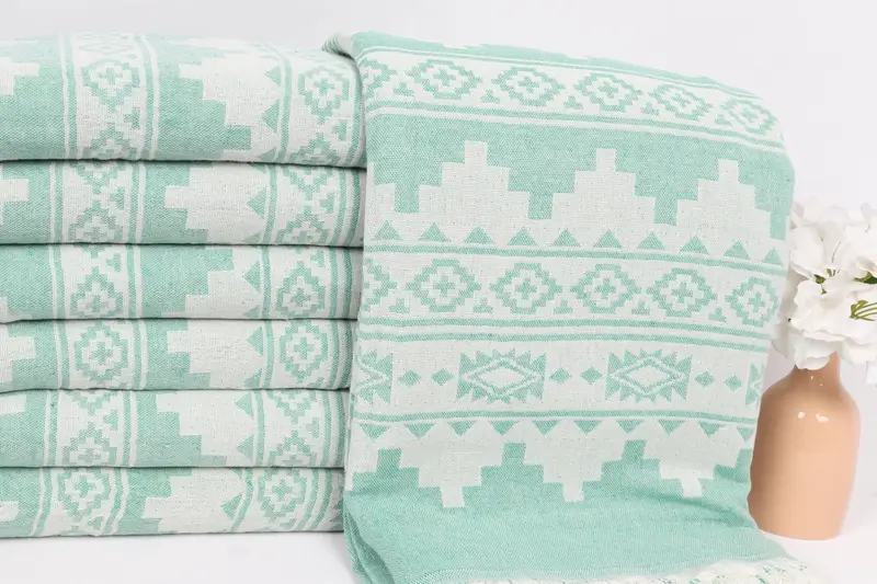 Christmas Gift Tags, Valentine Day Gift For Her, 86x56 Cotton Kilim Towel, Boho Throw Blankets, Throw Blanket Couch, Bridesmaid Gifts - 2