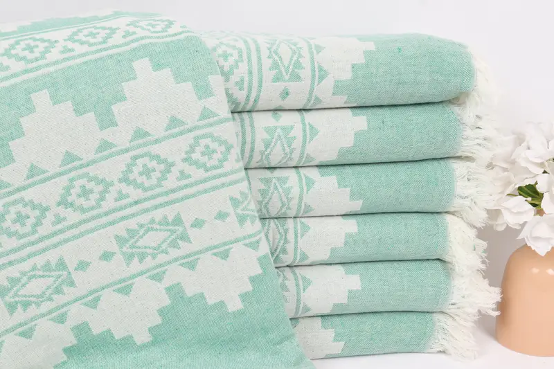 Christmas Gift Tags, Valentine Day Gift For Her, 86x56 Cotton Kilim Towel, Boho Throw Blankets, Throw Blanket Couch, Bridesmaid Gifts - 1