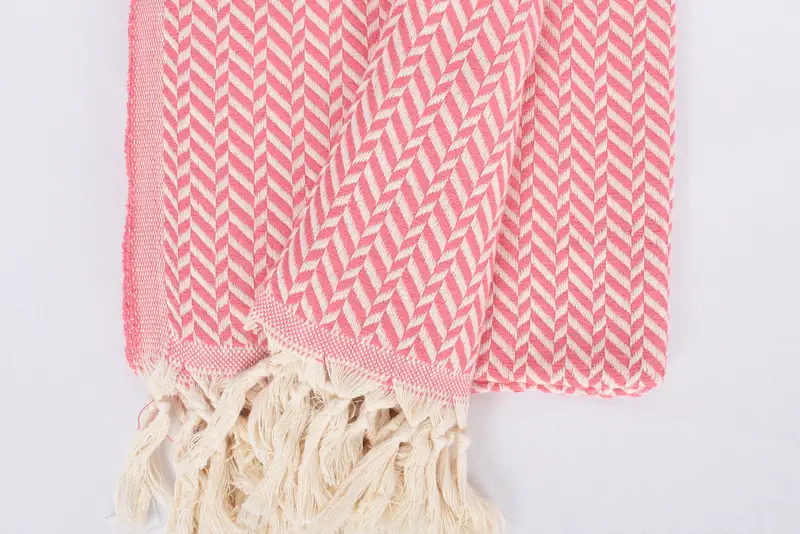 Türkisches Badetuch USA, 70x40 Baumwoll -Chevron -Handtuch, Hochzeit Handgeschenk, türkisches Strandtuch, Peshtemal -Handtuch, türkisches Handtuch USA, Gedenkgeschenk - 5