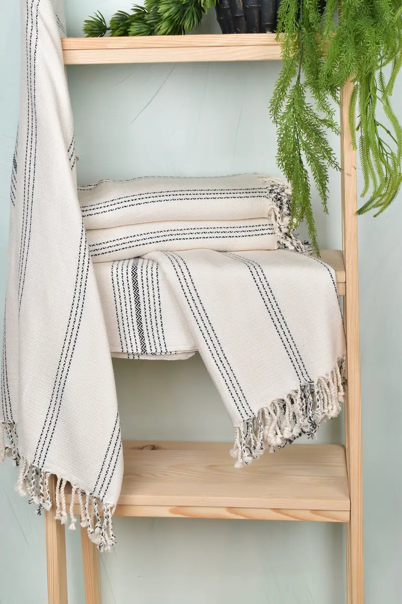 Towel With Name, Wedding For Favor, Gym Towel, 70x36 Cotton Herringbone Towel, Custom Beach Towel, Organic Towel, Gift For Her, Turkish hand towel - 6