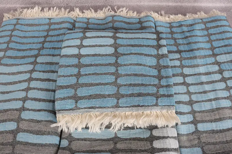 Quick-dry peshtemal, Personalised Gift, Personalized Gifts, Pool Towels, Hammam towel, Embroidery Towel, 70x40 Cotton Asymmetric Design Towel - 5