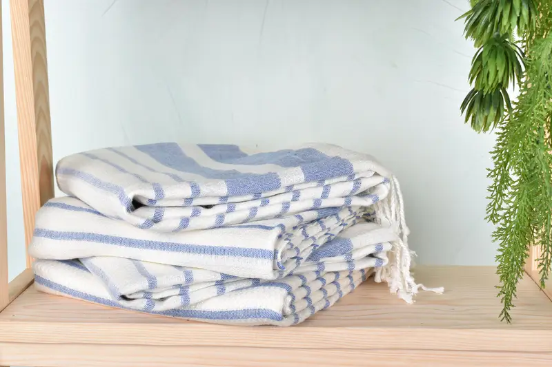 Personalized Gift, Absorbent towel, Bachelor Party Favors, Gift For Best Friend, Custom Turkish Towel, Fouta towel, 70x40 Cotton Striped Towel - 7