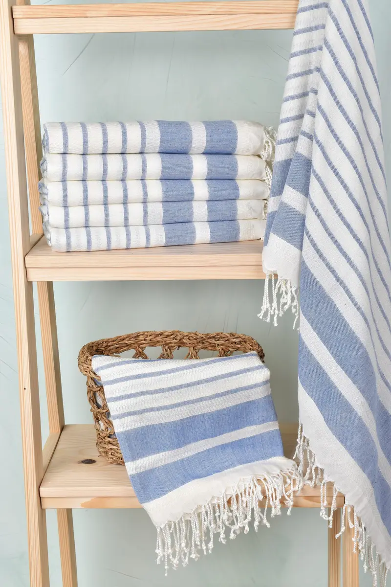 Personalized Gift, Absorbent towel, Bachelor Party Favors, Gift For Best Friend, Custom Turkish Towel, Fouta towel, 70x40 Cotton Striped Towel - 3