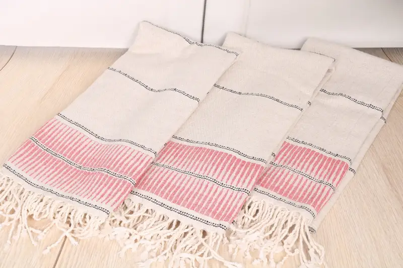 Bathroom Towel, Custom Gift, Lightweight quick-dry peshtemal towel for travel, Thin towel, 70x40 Linen Striped Towel, Monogrammed Beach Towel - 6