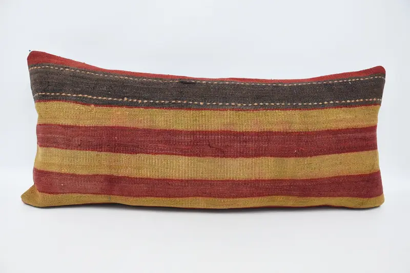 Pet Cushion Case, Gift Pillow, Interior Designer Pillow, Pillow Case, Turkish Pillow, Aztec Cushion Case, 16x36 Red Cushion Case - 1