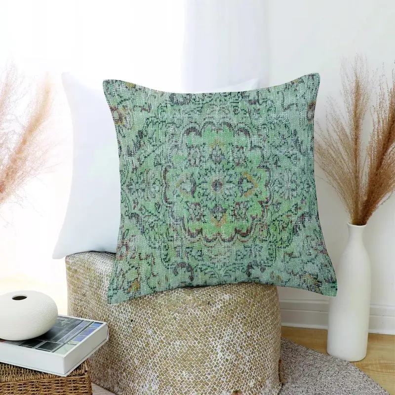 Handgefertigtes besticktes Kissen im Südwesten, vielseitiges Vintage-Wurfkissen