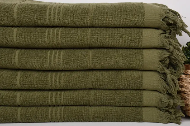 Guest Towel, Quick-dry towel, 70x36 Cotton Striped Terry Towel, Gift Boxes Towel, Monogram Turkish Towel, Girls Weekend Favors, Gifts For Him - 2