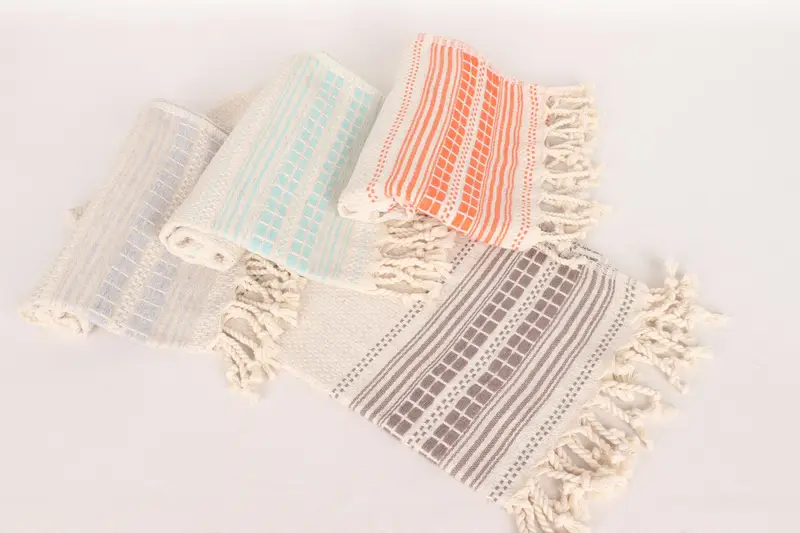Turkish Hand Towel, 40x20 Linen Striped Towel, Organic Tea Towel, Girl Trip Party Favor, Wedding Gift, Valentines Day Gift, Personalized Gifts - 4