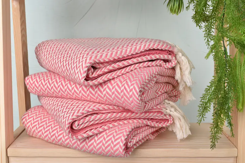 70x40 Cotton Chevron Towel, Turkish beach towel, Customized Towels, Summer Gift, Organic cotton peshtemal for spa and beach, Bridesmaid Gift - 7
