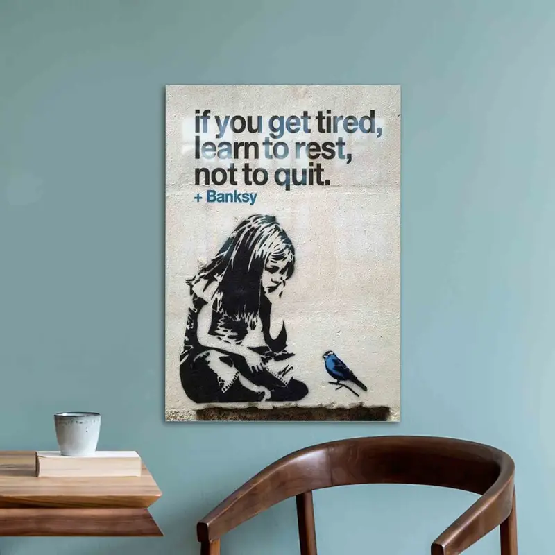 インスピレーションを与えるグラフィティ グラス: バンクシーにインスピレーションを得たプリントされたエレガンス