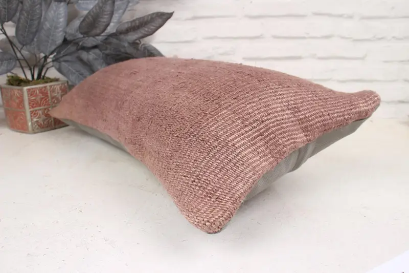 Couch Pillow Case, Garden Pillow, Home Decor Pillow, Pillow Sham, 12x24 Brown Pillow Cover, Boho Pillow Sham Cover, Boho Pillow - 6