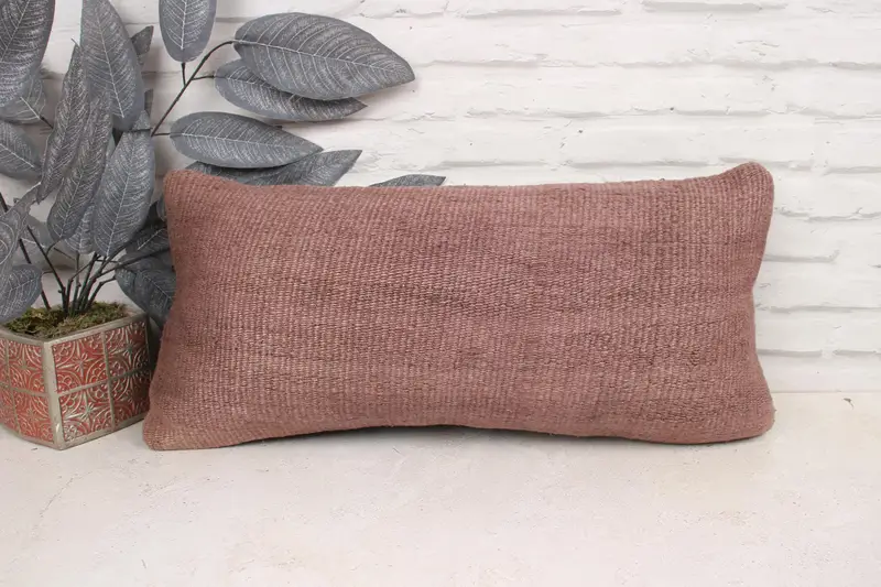 Couch Pillow Case, Garden Pillow, Home Decor Pillow, Pillow Sham, 12x24 Brown Pillow Cover, Boho Pillow Sham Cover, Boho Pillow - 1