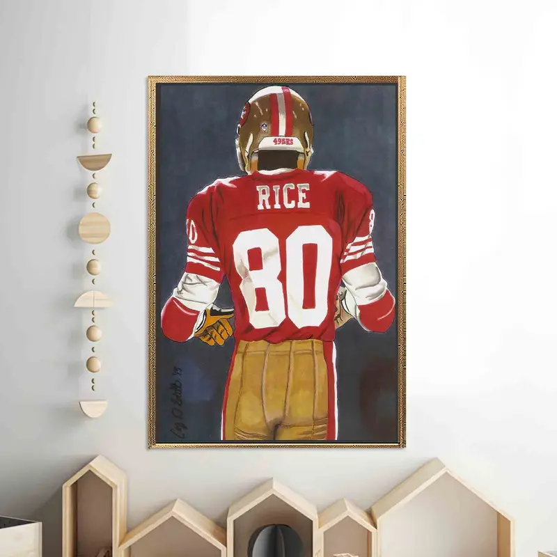 Zarif Pirinç Kanvası: 49ers Amerikan Futbolu Kanvas Tablo