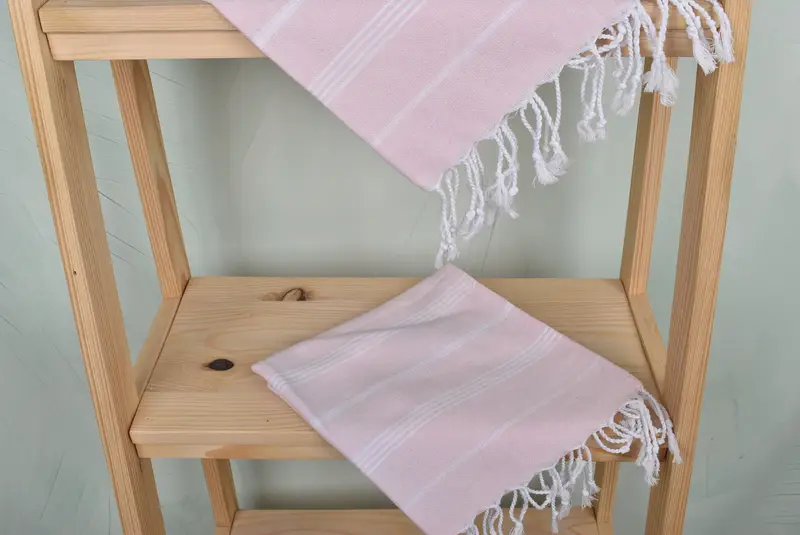 Guest Towel, Personalized Kitchen Towel, Spa Gift, Small Bath Towels, Summer Gift, 40x18 Cotton Striped Towel, Best Friend Gift, Personalized Gifts - 5