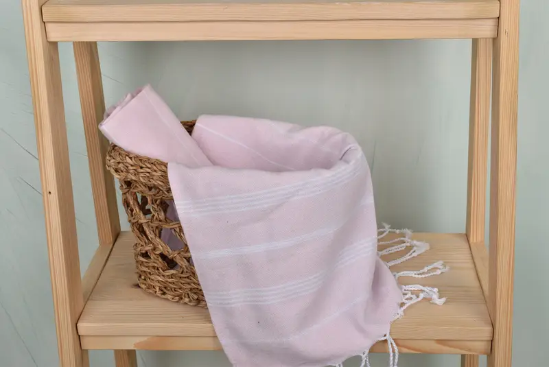 Guest Towel, Personalized Kitchen Towel, Spa Gift, Small Bath Towels, Summer Gift, 40x18 Cotton Striped Towel, Best Friend Gift, Personalized Gifts - 4