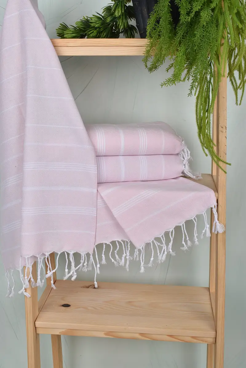 Guest Towel, Personalized Kitchen Towel, Spa Gift, Small Bath Towels, Summer Gift, 40x18 Cotton Striped Towel, Best Friend Gift, Personalized Gifts - 6