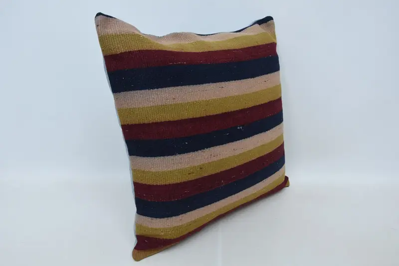 Tribal Pillow Sham, Kilim Pillow Cover, Pillow Case, Boho Pillow, 24x24 Red Cushion Case, Personalized Gift Pillow Pillow Sham, Gift Pillow - 3