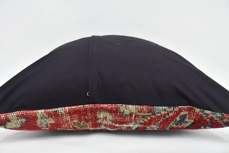 Sofa Bolster Cushion Case, Kilim Pillow, Pillow, Vintage Kilim Throw Pillow, Seat Pillow Cover, Pillow for Sofa, 28x28 Red Cushion Cover - 6