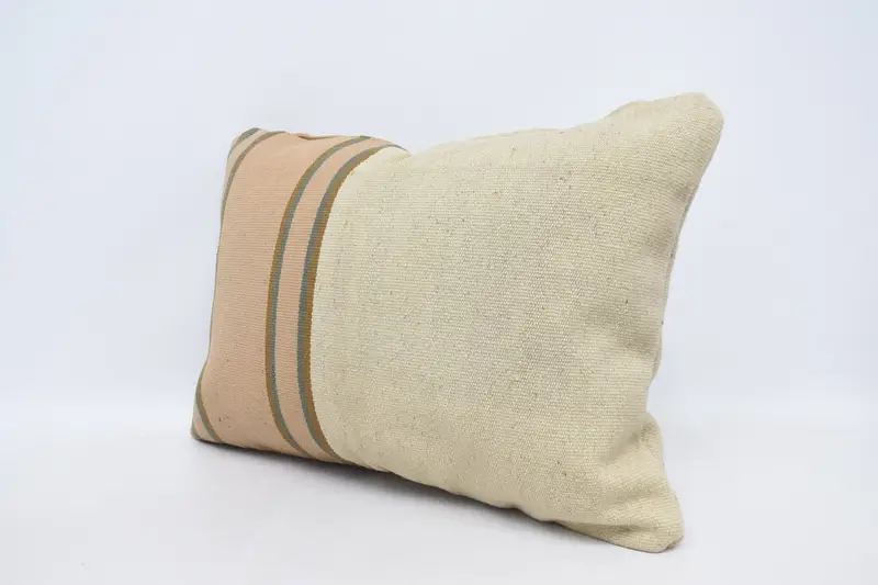 Sustainable Pillow Sham, Home Decor Pillow, Gift Pillow, Antique Pillows, Cotton Cushion, Art Deco Pillow Cover, 20x28 Beige Pillow Case, Pillow - 4
