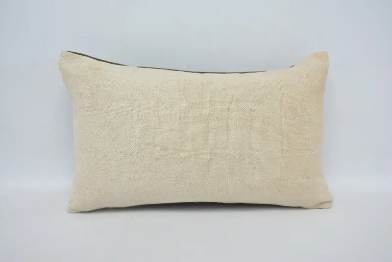 Indoor Cushion, Vintage Kilim Throw Pillow, Pillow for Sofa, Kilim Cushion Sham, Sofa Pillow Sham, Cushion, 12x20 White Cushion Cover - 1