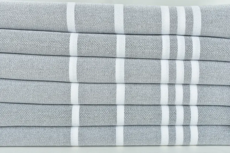Organic Turkish towel, Gift For Coworker, Organic Towel, Personalized Bridesmaid Gift, 70x40 Cotton Striped Towel, Bachelorette Party Favors - 2