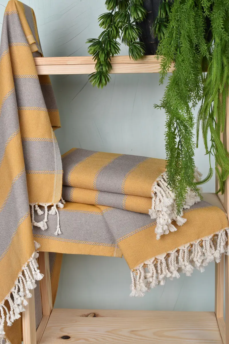 68x36 Cotton Striped Towel, Travel towel, Personalized Towel, Mother Of The Groom Gift, Bachelorette Gifts, Travel Towel, Sand-Resistant Peshtemal - 6