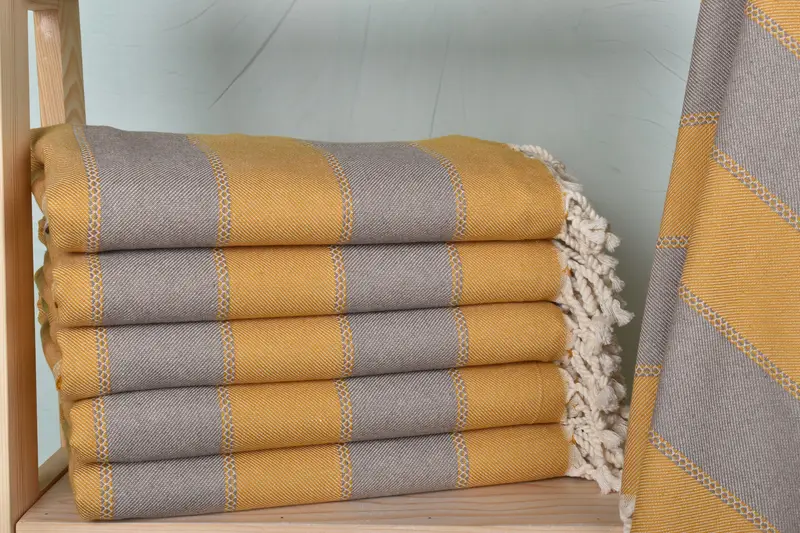 68x36 Cotton Striped Towel, Travel towel, Personalized Towel, Mother Of The Groom Gift, Bachelorette Gifts, Travel Towel, Sand-Resistant Peshtemal - 1