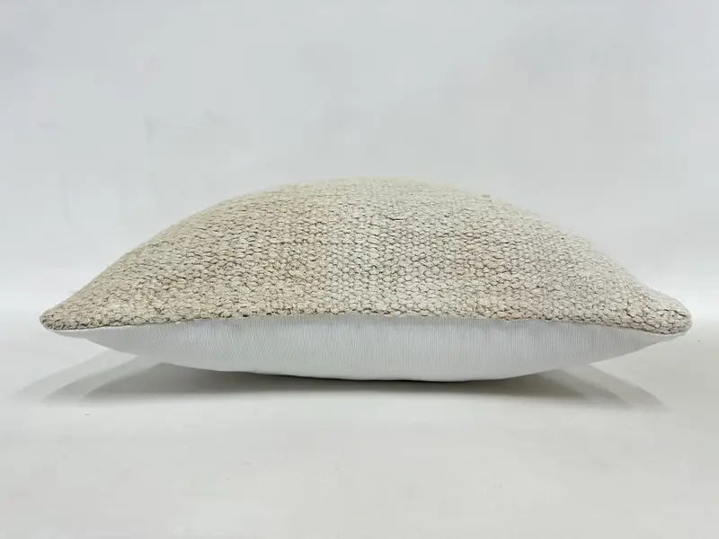 Home Decor Pillow, Kilim Pillow, Muted Cushion Case, Car Cushion Cover, Boho Pillow, 16x16 Beige Cushion, Handmade Pillow Cover, Pillow Case - 5
