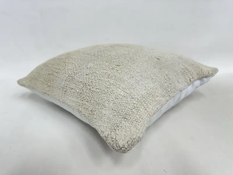 Home Decor Pillow, Kilim Pillow, Muted Cushion Case, Car Cushion Cover, Boho Pillow, 16x16 Beige Cushion, Handmade Pillow Cover, Pillow Case - 6