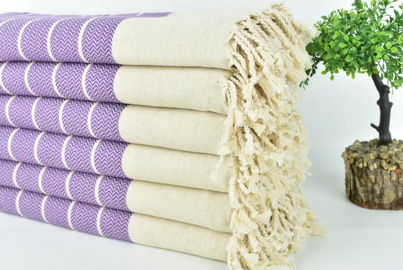 Grandma Gift, Spa Towel, 68x40 Linen Zig zag Towel, Organic Turkish towel, Monogram Turkish Towel, Turkish Towel Beach Towel, Bridesmaid Gift Towel - 3