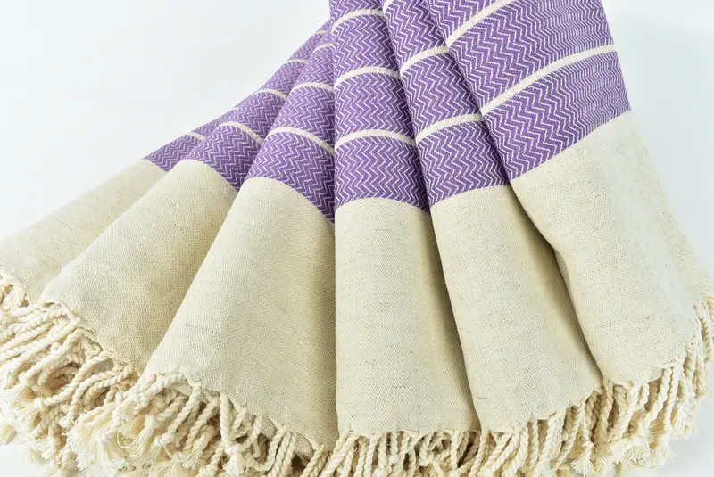 Grandma Gift, Spa Towel, 68x40 Linen Zig zag Towel, Organic Turkish towel, Monogram Turkish Towel, Turkish Towel Beach Towel, Bridesmaid Gift Towel - 4