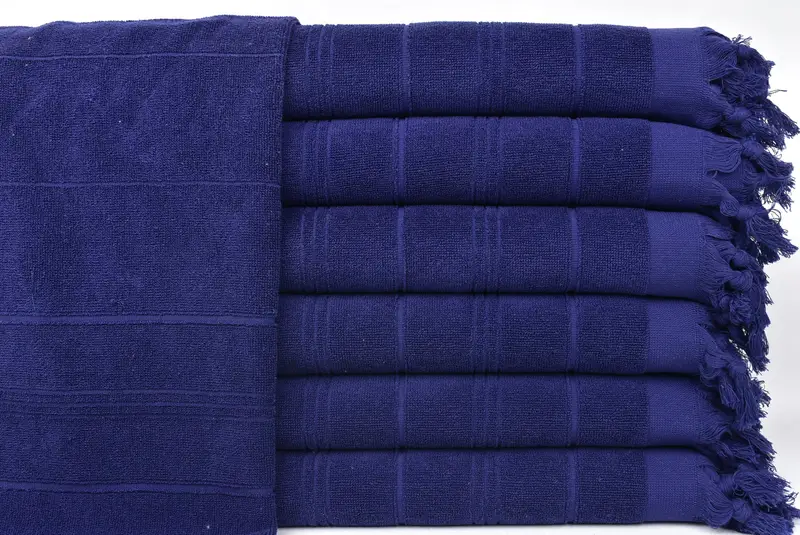 Personalisiertes Hochzeitsgeschenk für ein Paar, Monogrammküchentuch, Sonderhandtuch, 40x18 Baumwollgestreifte Terry -Handtuch, Personalisiertes Küchentuch - 1