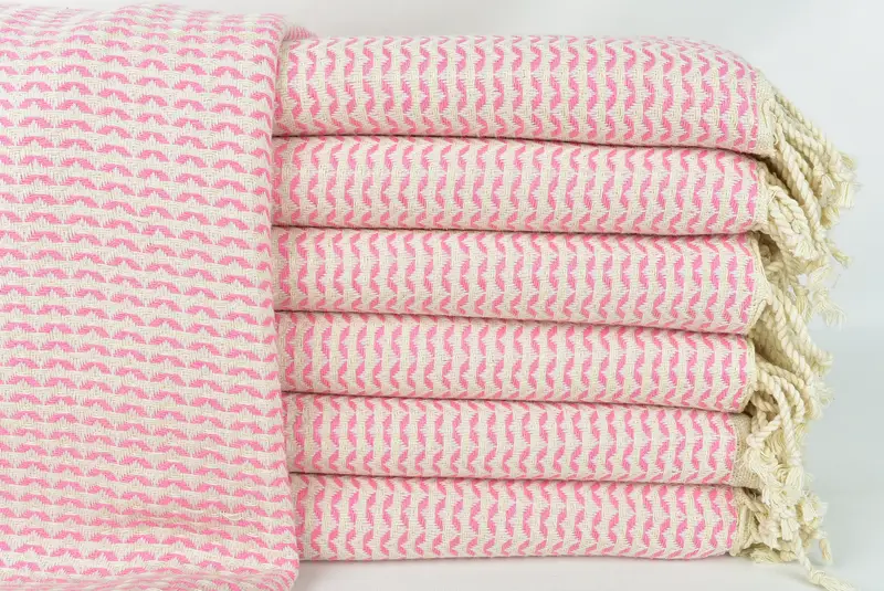 Bachelorette Party Gifts Bridesmaids, Personalised Gift, Wedding Favors, Handmade Turkish Towel, Housewarming Gift, 70x40 Cotton Diamond Towel - 1