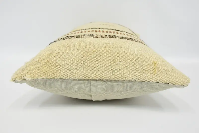 Home Decor Pillow, Kilim Pillow Cover, 12x20 Beige Pillow Sham, Living Room Throw Pillow Case, Cushion Cover, Decorative Pillow, Boho Pillow - 5