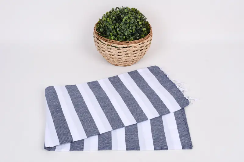 Gift For Best Friend, Organic towel, Lightweight towel, Pool Towels, Oversized Beach Towel, Beach Towel Gift, 70x40 Cotton Striped Towel, Gym Towel - 4