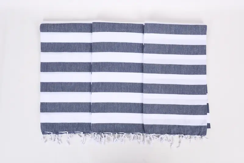 Gift For Best Friend, Organic towel, Lightweight towel, Pool Towels, Oversized Beach Towel, Beach Towel Gift, 70x40 Cotton Striped Towel, Gym Towel - 7