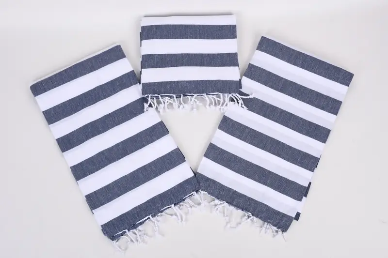 Gift For Best Friend, Organic towel, Lightweight towel, Pool Towels, Oversized Beach Towel, Beach Towel Gift, 70x40 Cotton Striped Towel, Gym Towel - 6