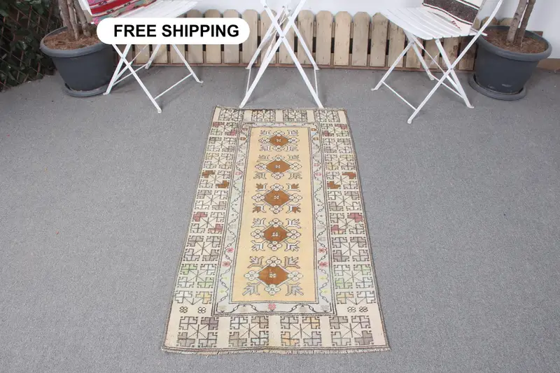 Alfombra Patchwork Beige y Marrón, 7x12m Chic Decor