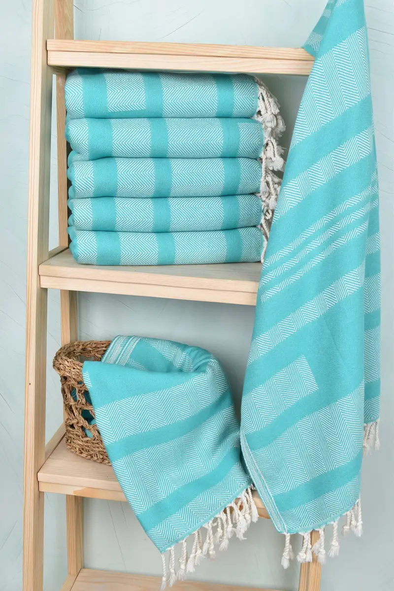 Monogram Towels, 68x38 Cotton Chevron Towel, Beach Towel Gift, Spa Towel, Sand-free towel, Valentines Gift, Wedding Gifts Towel, Unique Wedding Gift - 3