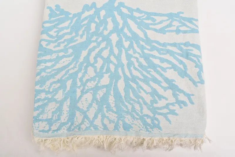 Turkish Beach Blanket, Bridal Party Gifts, Floral Patterned Towel, Personalized Blanket, Woven Blanket, Housewarming Gift, 92x80 Cotton Tree Design - 4