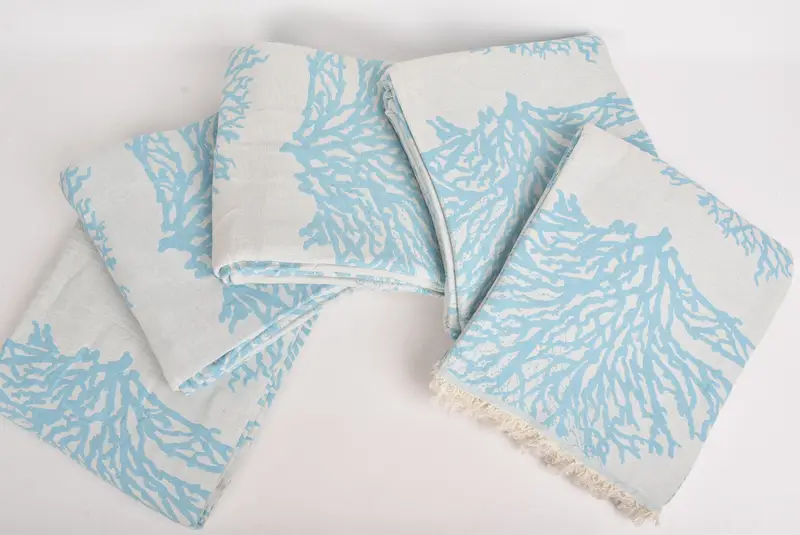 Turkish Beach Blanket, Bridal Party Gifts, Floral Patterned Towel, Personalized Blanket, Woven Blanket, Housewarming Gift, 92x80 Cotton Tree Design - 3