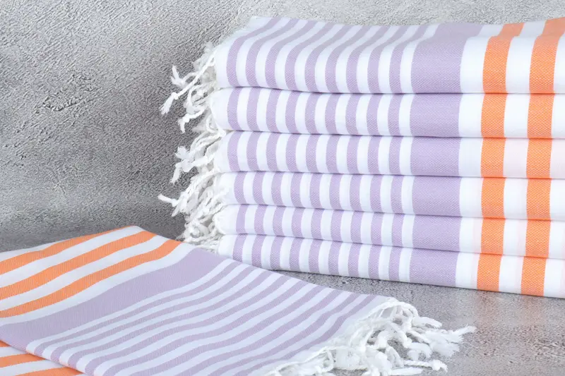 Bridal Gifts, 68x36 Cotton Striped Towel, Turkish beach towel, Quick-Dry Beach Towel, Bridemaids Beach Towel, Pool Towels, Absorbent Turkish towel - 2