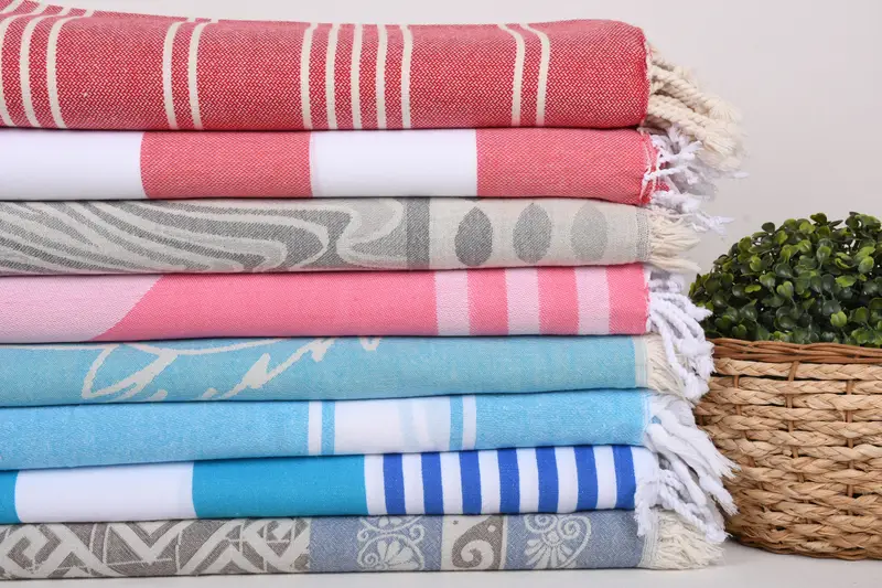 Bachelor Towel, Handwoven Turkish Towel, Bachelorette Gifts, 70x40 Cotton Set of 8 Towel, Wedding For Favor, Turkish beach towel, Best Beach Towel - 2